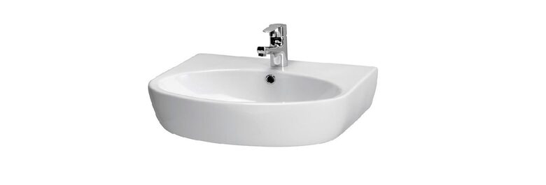 Izlietne Parva ar maisītāja cauruu 60cm, balta