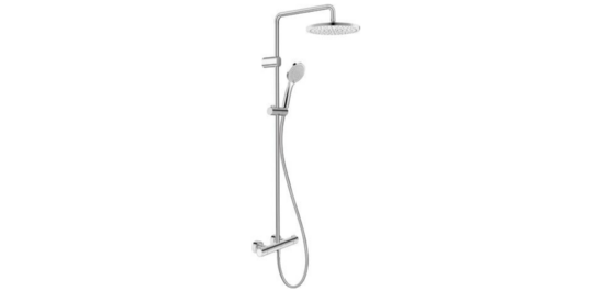 Duravit dušas termostatsistēma ar 25cm galvu un rokas dušu, hroms