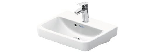 Duravit No.1 izlietne 45x35cm, balta ar maisītāja caurumu