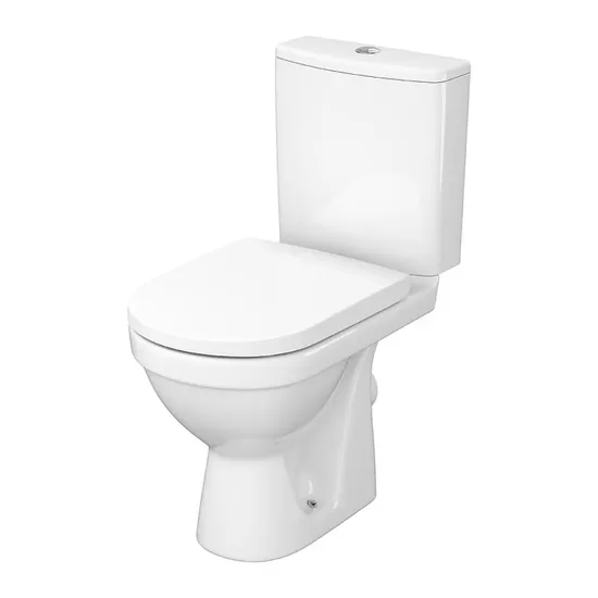 wc pods Zip Simpleon Compact ar SC vāku, horizontāls izvads, balts