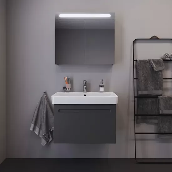 Duravit izlietnes skapis ar izlietni No.1 800x450, matēts grafīts