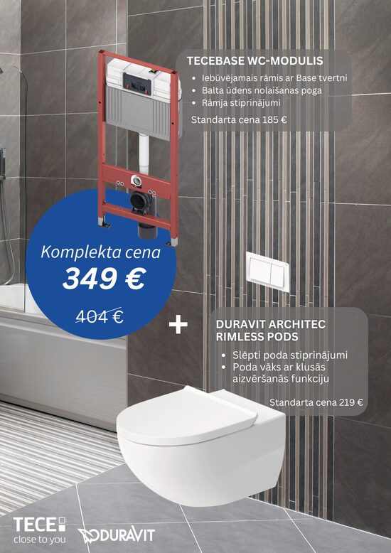 Tece Base + Duravit Architec 